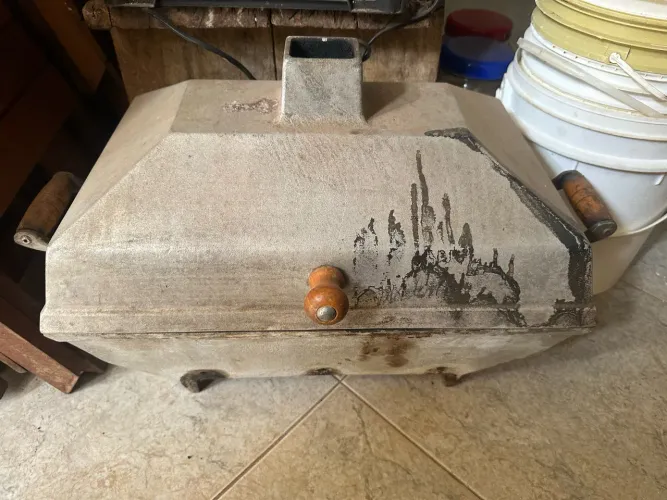 Churrasqueira portátil em alumínio