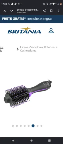 Escova secadora de cabelo
