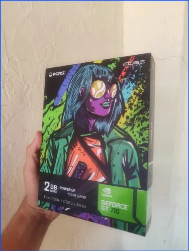 PCYES NVIDIA GeForce GT 710 - Ótima Placa Gráfica para Jogos Simples Pronta entrega
