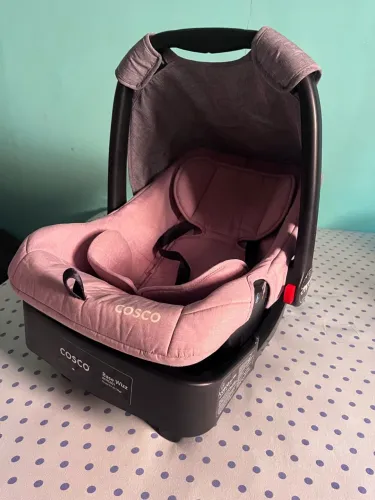 Carrinho de Bebê Cosco + Bebê-Conforto + Base para Carro
