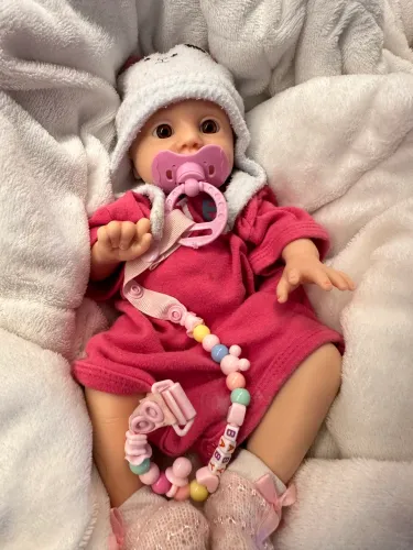 Bebê reborn de silicone sólido 34 cm 1.245kg 