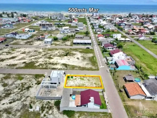 TERRENO DE ESQUINA 450mt do mar NA TURIMAR