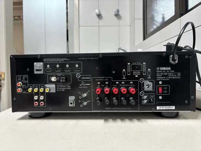 Receiver Yamaha RX V-385 - Pouco usado estado de novo