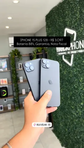 iPhone 15 Plus  - Loja Física - Nota fiscal 