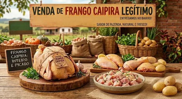 Frango caipira 