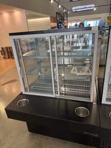 Vitrine Titanium Premium Quente Self Service 1,00m Nova
