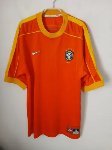 RARIDADE CAMISA SELEÇÃO BRASILEIRA GOLEIRO 1998 TAFAREL ORIGINAL NIKE ÉPOCA G