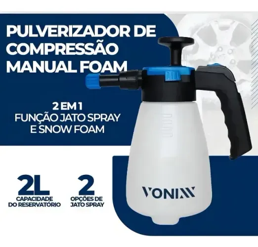 Vonixx Pulverizador Manual Automotivo Snow Foam 2 Em 1