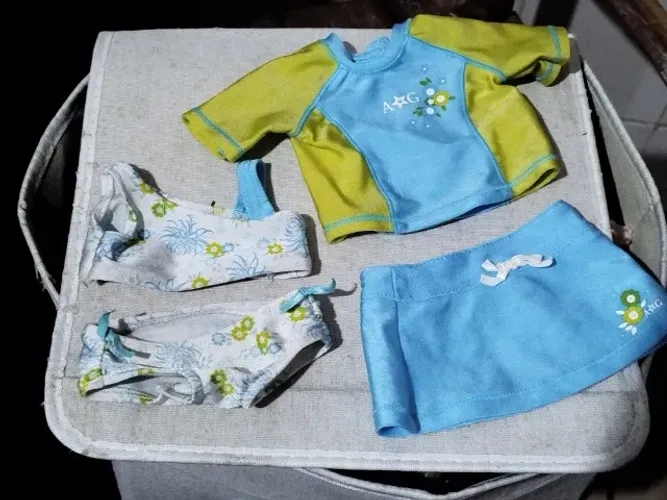 American Girl kit biquini praia piscina original com caixa