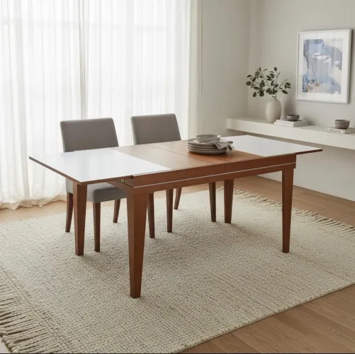 Mesa de Jantar Extensível Madeira Maciça 6 Lugares  DESIGN MODERNO !! 