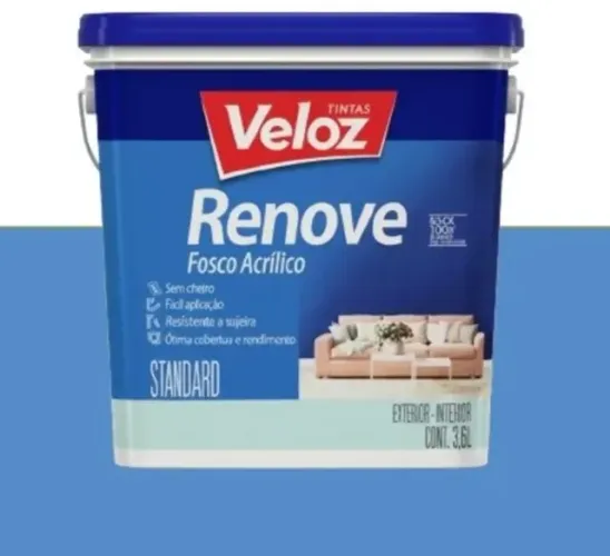 Tinta Fosca Renove Azul Oceano 3,6 Litros Veloz