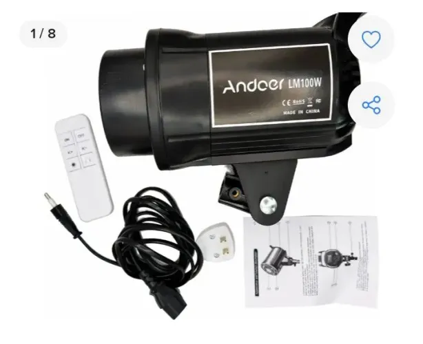 luz de vídeo LED de estúdio Andoer LM100W