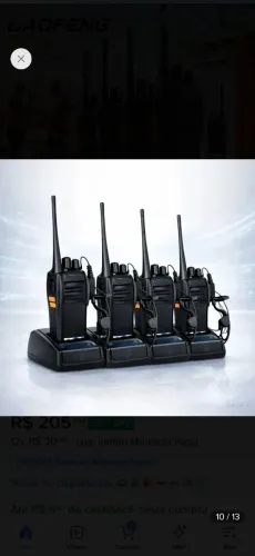 4 Rádios comunicadores