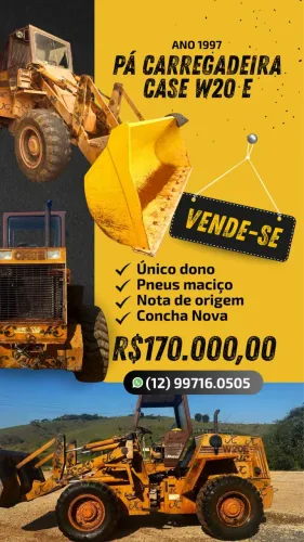 Pá Carregadeira Case W20 E