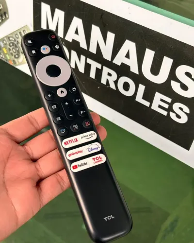 R$100 controle TCL original com comando de voz 