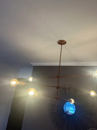 Vendo lustre pendente, com as 6 lâmpadas