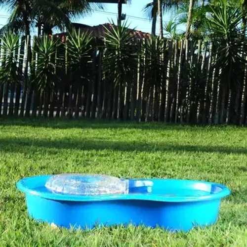 Piscina Caixa Feijão Afort 50 Litros na cor azul