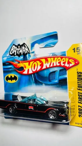 Hotwheels - TV Batmobile - 2007 First Editions - miniatura veículo Batmóvel - 15/156