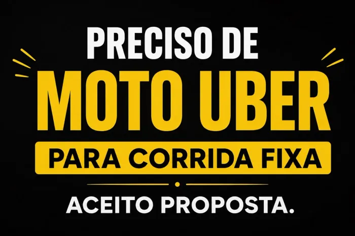 Procura se moto uber fixo