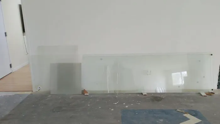 Vidro para box já com duas roldanas