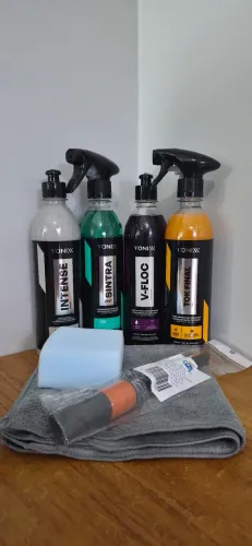 Kit de produtos Vonixx para estética automotiva