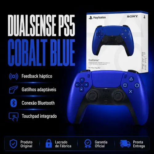 Controle Sony PS5 DualSense Azul Cobalto Original