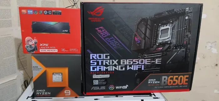 Kit Ryzen 9 7900X3d, B650E-E rog strix e 32GB ddr5 5200mhz venda e troca