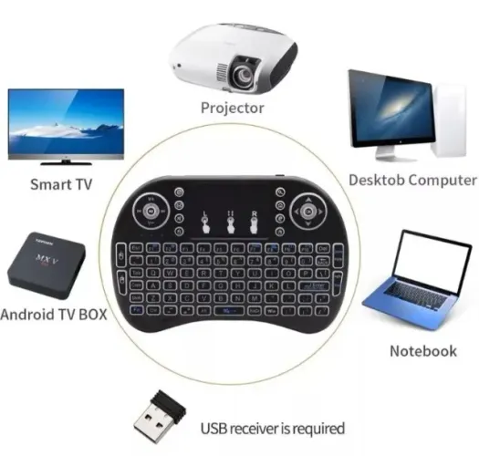 Teclado Wireless Touch Pad Celular Pc Android Tv Smart Arduino Automação COD-AP139
