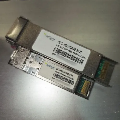 PAR TRANSCEPTOR ÓPTICO, XFP 10G, BX-D, BIDI, 1330/1270 SM, 40KM