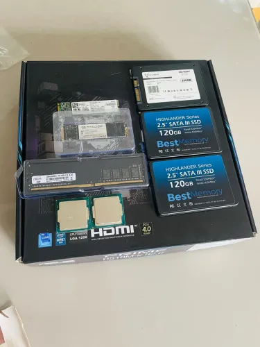 Lote ssd processador e memorias