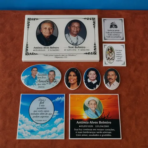 Placas de decorar túmulos
