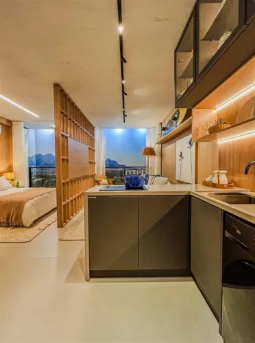 Linda Double Suite no Arte Design, um dos condomínios mais completo