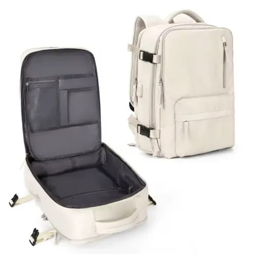 Mochila impermeável bege 