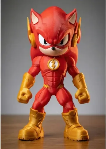 Action Figures Sonic Flash - Velocidade De Outro Nível - IMPRESSÃO 3D