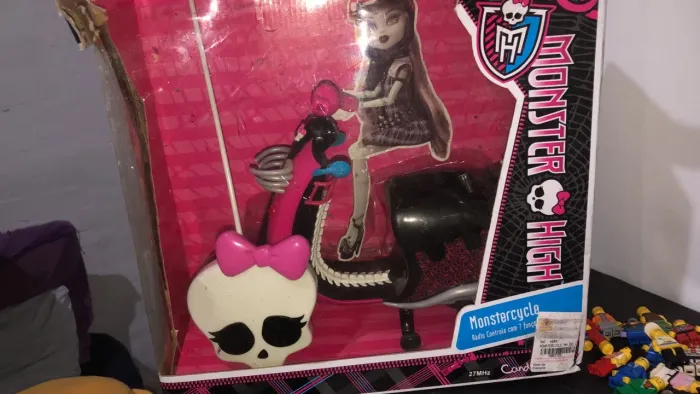 Raro! Moto Monster High Monstercycle Candide Controle Remoto Na Caixa Vintage