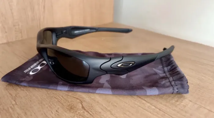 Óculos De Sol Oakley Straight Jacket Matte Black Polarizado