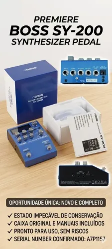 Boss SY-200 Synthesizer - Novo e Completo