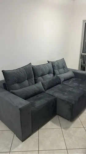 Sofá retrátil 3 lugares direto da fábrica 