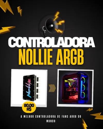 Nollie Controlador de fans Argb 5v 3pin