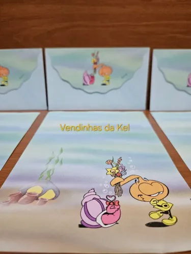 Papel de carta Snorks anos 80