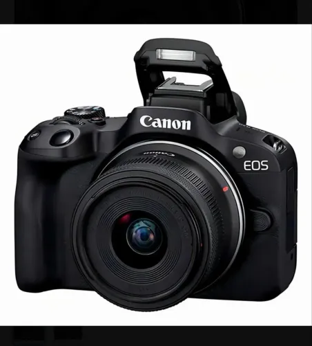 Canon r50 com lente 18-45mm