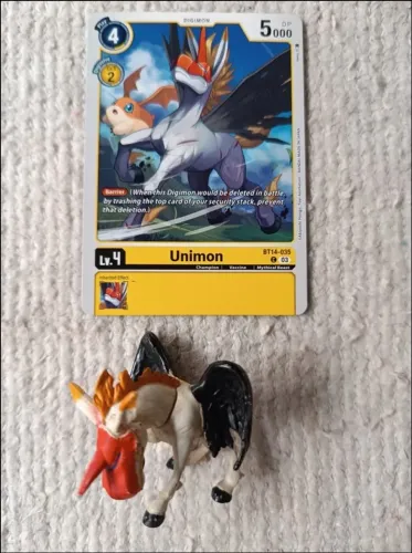 Colecionável Digimon Unimon + 1 Card Original Digimon: Unimon