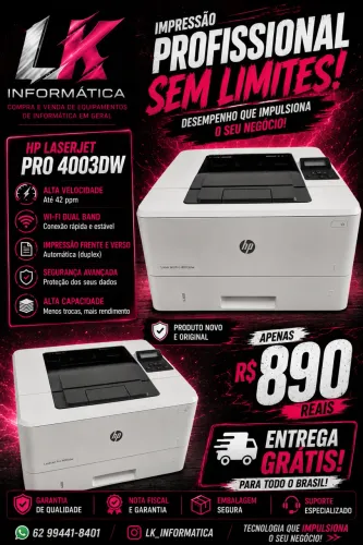 Impressora Hp laser jet pró 4003dw