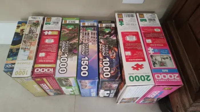 Kit quebra-cabeças Grow 1000 a 2000 peças usado