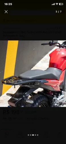 Bagageiro cb Twister 2016/2020 ferro maciço pronto pra transportar sua bagagem 