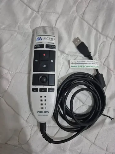 Speech Mike Premium Usb Lfh 3200 - Philips - Microfone Cor Branco