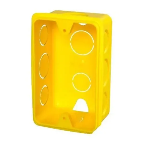 Caixa de Luz 4x2 Amarela para Instalação Elétrica Nova a Pronta Entrega