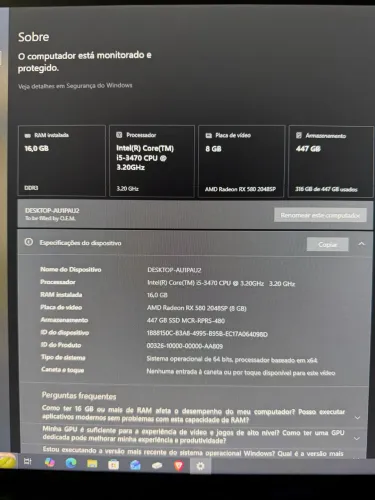 Computador gamer
