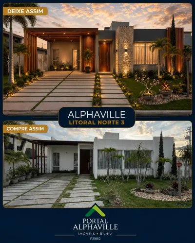 CASA TÉRREA OPORTUNIDADE NO ALPHAVILLE LITORAL NORTE 3