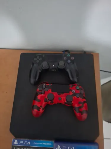 PS4 Slim 500GB Com GTA 5 e The Last Of Us - Barato (Leia Descrição)<br>